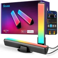 Smart LED Light Bars, Work with Alexa and Google Assistant, RGBICWW WiFi TV Backlights with Scene and Music Modes for Gaming, P 1