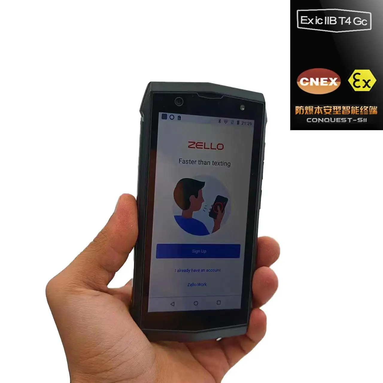 

zello Exib IIC T4 Gb Explosion-proof phone NFC radio