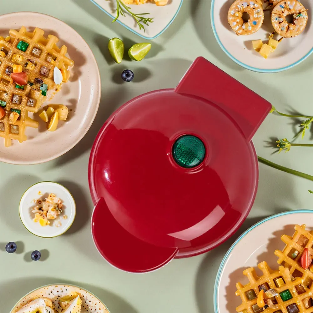 Mini Waffle Maker Quick Heat-Up Pancake Bubble Egg Cake Oven Pan Household Breakfast Electric Baking Pan for Kids and Families