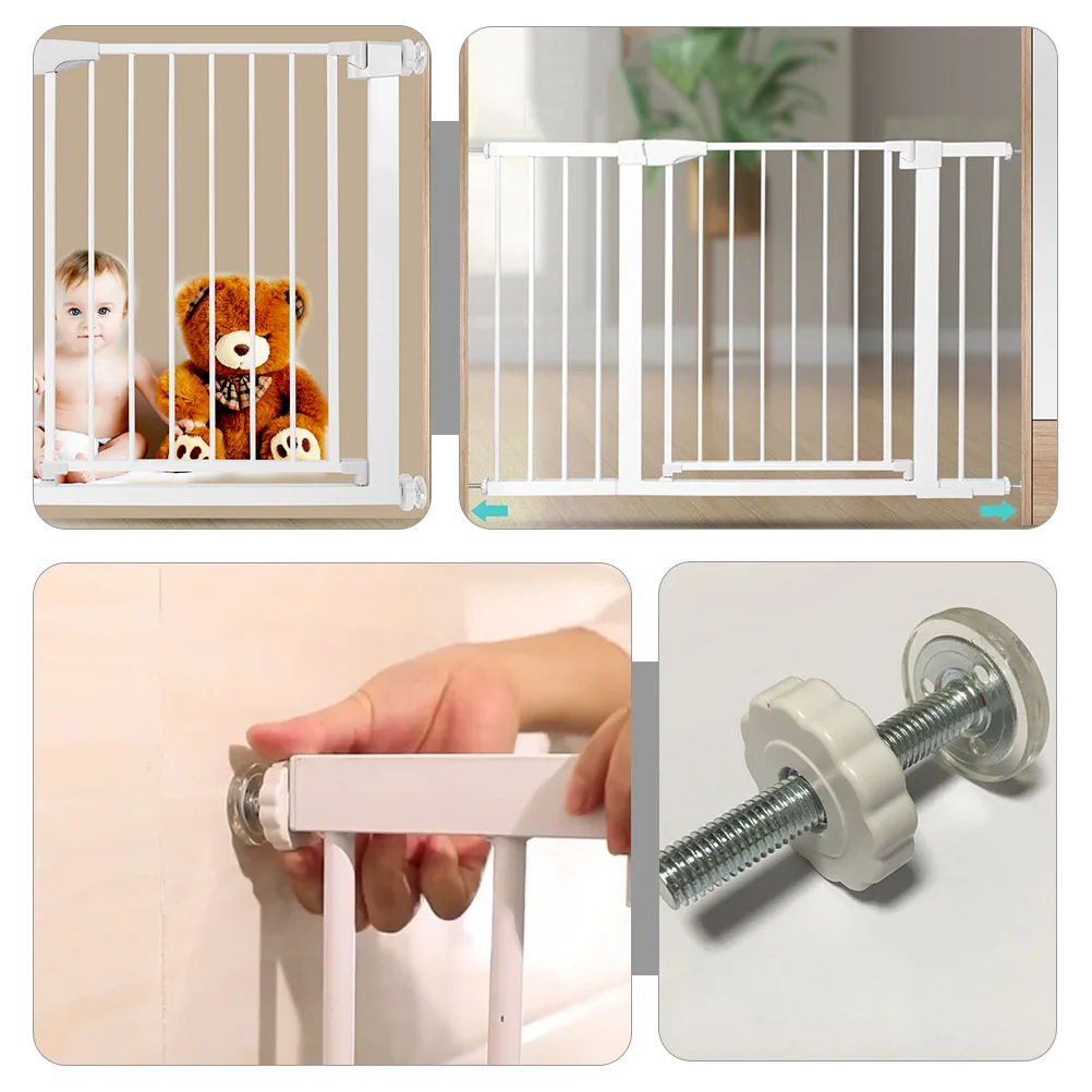 5pcs Baby Gate Screw Bolts Fence Accessories Rod Wall Protector Plastic Mounting Screws Stair Safety Gates Doorways
