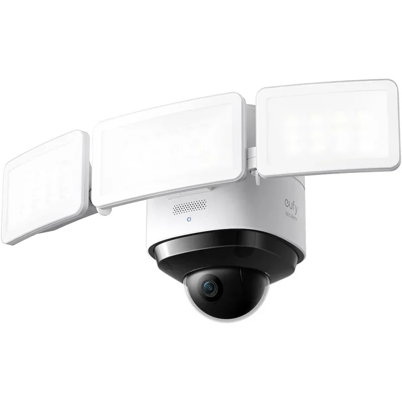 

eufy Security Floodlight Cam S330, 360-Degree Pan & Tilt Coverage, 2K Full HD, 3,000 Lumens, Smart Lighting, Weatherproof, O