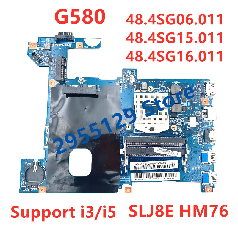 48.4SG15.011 48.4SG06.011 LG4858 11291-1 For Lenovo G580 Laptop Motherboard (15.6 Inch ) HM76 HD4000 DDR3 100% Fully Tested gaming pc motherboard