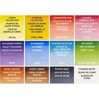 Winsor & Newton Cotman Watercolor Paint Field Pocket Portable Travel Set 12 Colors Half Pans Watercolor Painting Brush Sponge 4