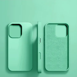 Ultra - Durable Liquid Silicone Shockproof Phone Case - Premium Air Back Cover - iPhone 12 Pro Max (Green)