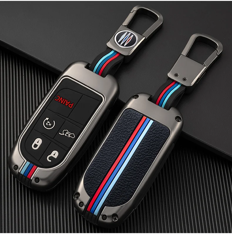 Portachiavi custodia portachiavi per Jeep Renegade Compass Grand Cherokee per Chrysler 300C Wrangler Dodge Auto Accessaries portachiavi - S41a761f9a6c04e29a37e02b4bf546426t