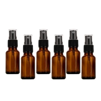 12pcs 10ml 20ml 30ml 50ml 100ml Amber Glass Dropper Bottle Liquid Cosmetic Pipette Bottle Essential oil Amber Glass Spray Bottle 1