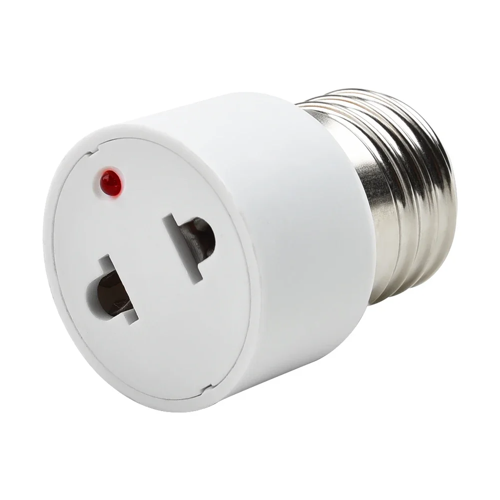 Luminária Base Lâmpada Lâmpada Tomada Adaptador, E27 Base para Regular Power Plug Adapter, Converter luz