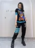 Cartoon Rabbit Sequins Knitted Long Pant Sets Tracksuit Women 2 Piece Set Casual O Neck Short Sleeve T Shirt Matching Sets 2024 3