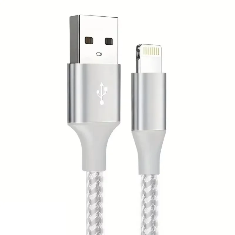 2PCS USB A to Lightning Fast Charging Nylon Braided MFI Certified Data Cable 480Mbps Compatible for iPhone14 13 12 11 Pro