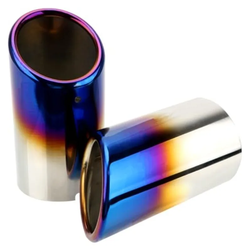 Car Exhaust Tip Muffler Pipe Cover 2pcs For Audi A4 B8 A3 A1 Q5 For VW Tiguan 2011-2015 Volkswagen Passat B7 CC 2011-2015