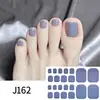 Toe Gel Nail Sticker Hardens With UV Lamp Curing Gel Stickers Waterproof Korean Full Cover Waterproof Polish Wraps Foot Strips 5