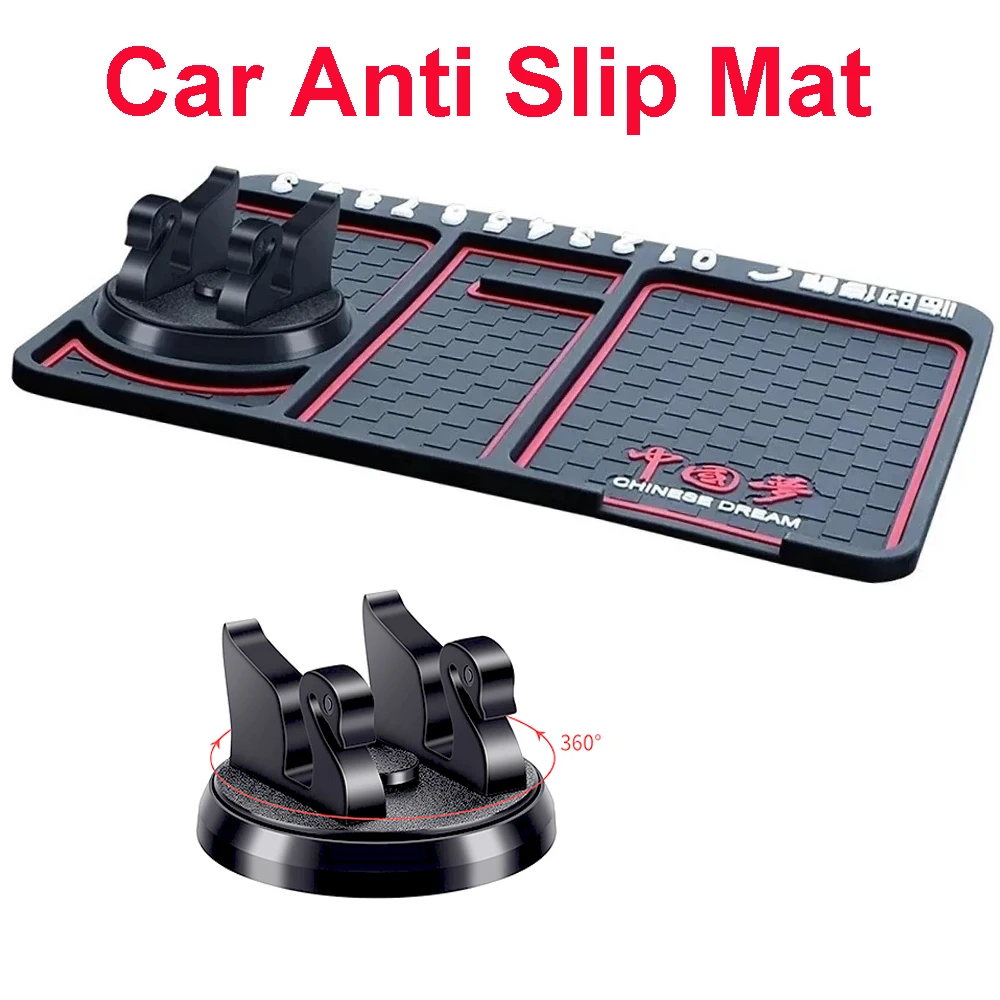 

Car Anti-Skid Pad Auto Phone Holder Navigation Support Frame Dashboard Park Number Auto Accessories Silicone Car Anti Slip Mat