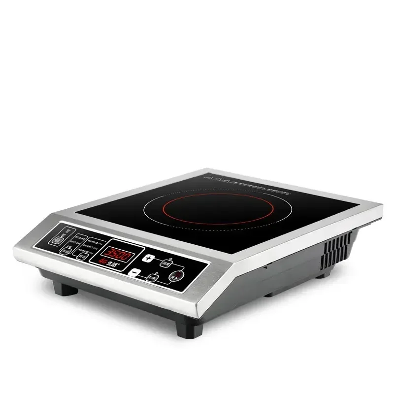 220v Upgrade Induction Cooker 3500W High-power Stir-frying Button Commercial Electric Cooker Canteen Induction Cooker Stoves