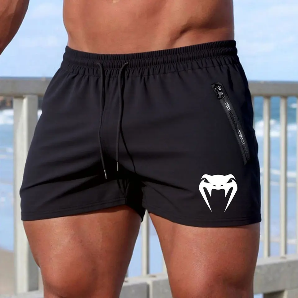 Men's Snake Print Summer Swimming Trunks
