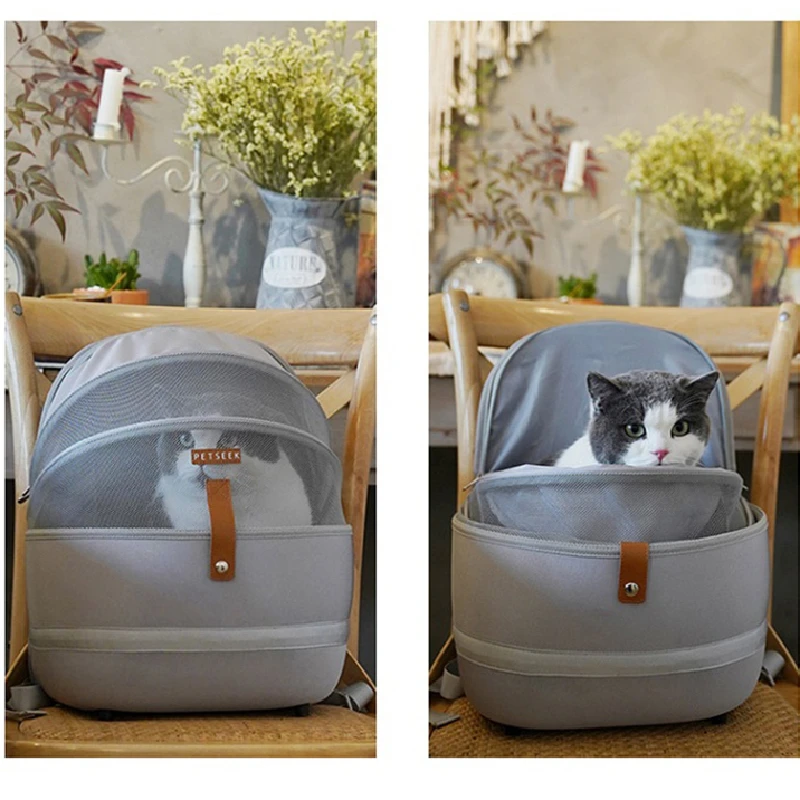 

High Quality Carrier For Cat Portable Breathable Backpack Outdoor Carrier Bag For Small Dog Travel Transport Bag Cat Accessories