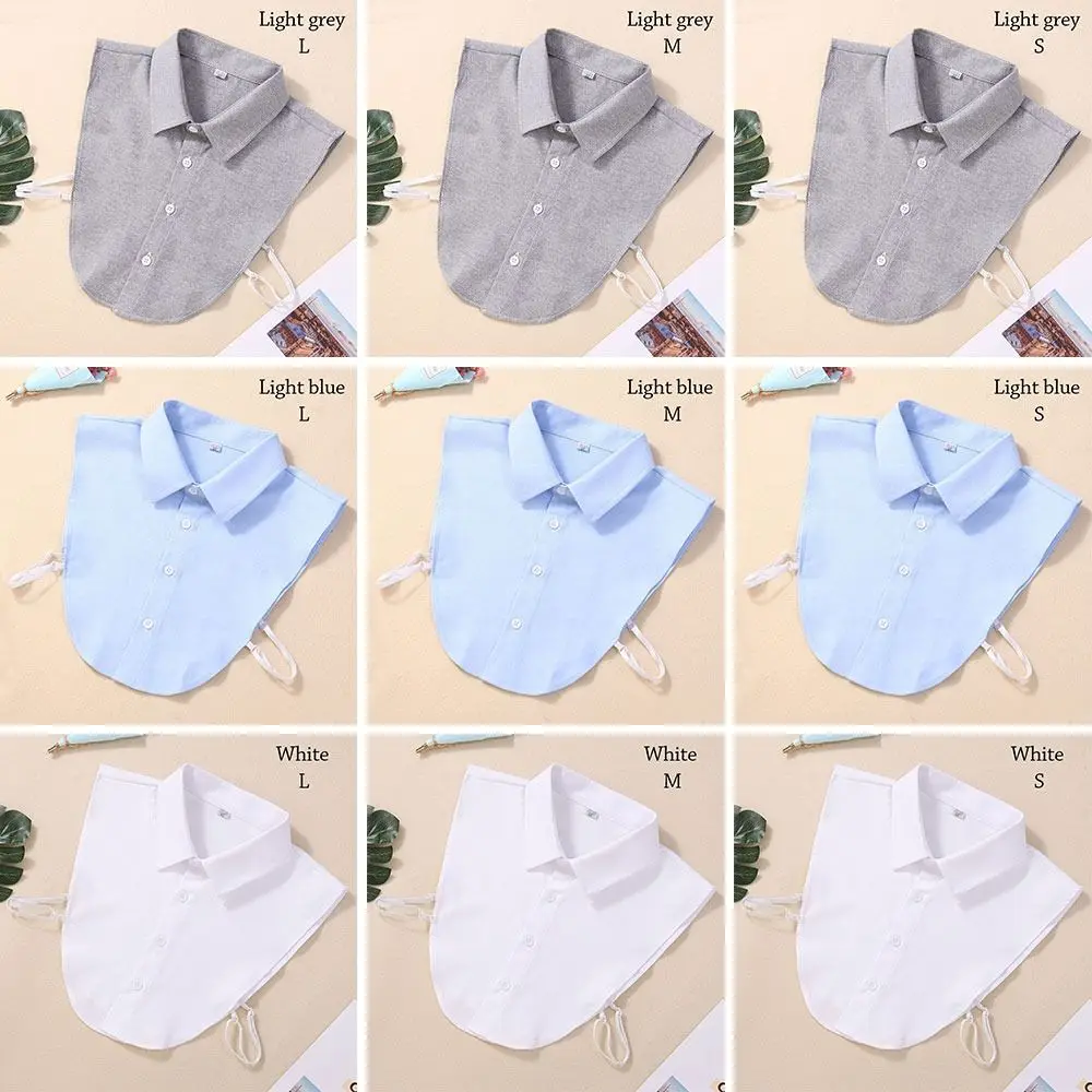 Detachable Business False Shirt Collar Women Men Fashion Fake Collar Blouse Lapel Blouse Top Male Femal Clothes Accessories