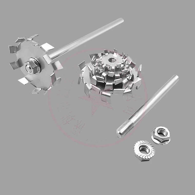 Disco di dispersione in acciaio inossidabile 304 da laboratorio da 1 pezzo da 3 cm a 15 cm, pala di agazione a dente di sega rotondo 21 Disco di dispersione in acciaio inossidabile 304 da laboratorio da 1 pezzo da 3 cm a 15 cm, pala di agazione a dente di sega rotondo 21