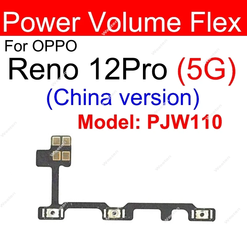 Power and Volume Button Flex Cable Side Key Flex Ribbon Replacement