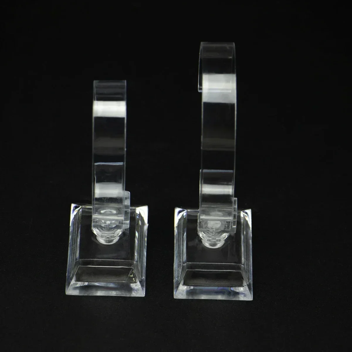 Clear Plastic Watch Box Jewelry Bangle Cuff Bracelet Watch Display Stand Holder Rack Case Watches Accessories