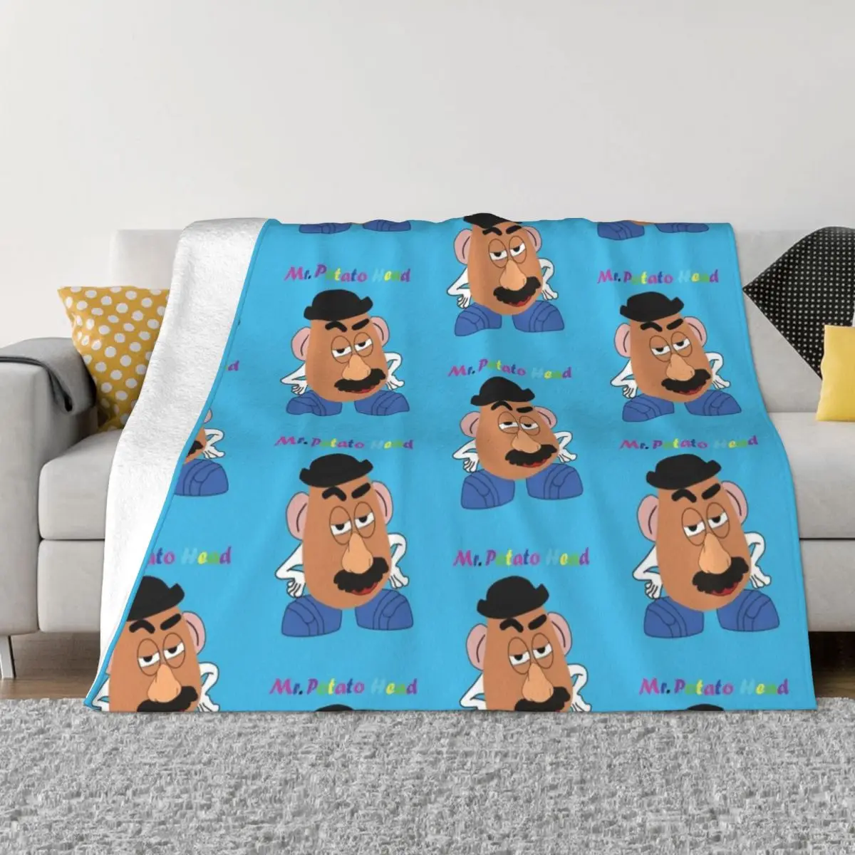 Mr Potato Head Throw Blanket Soft Big For Winter Heavy To Sleep Bed Plaid Sofa Coperte