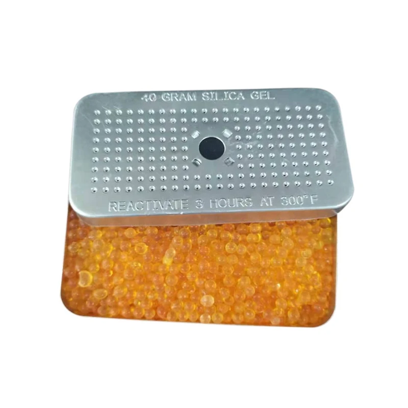 40 Gram Aluminum Box Color Changing Silicone Desiccant Camera Bag Safe Wardrobe Shoe Cabinet Mildew Proof Box