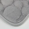 1 Set of Solid Color Simple Bathroom Water-absorbing and Non-slip Floor Mat Stone Pattern, Comfortable and Soft, Three-piece Set 6