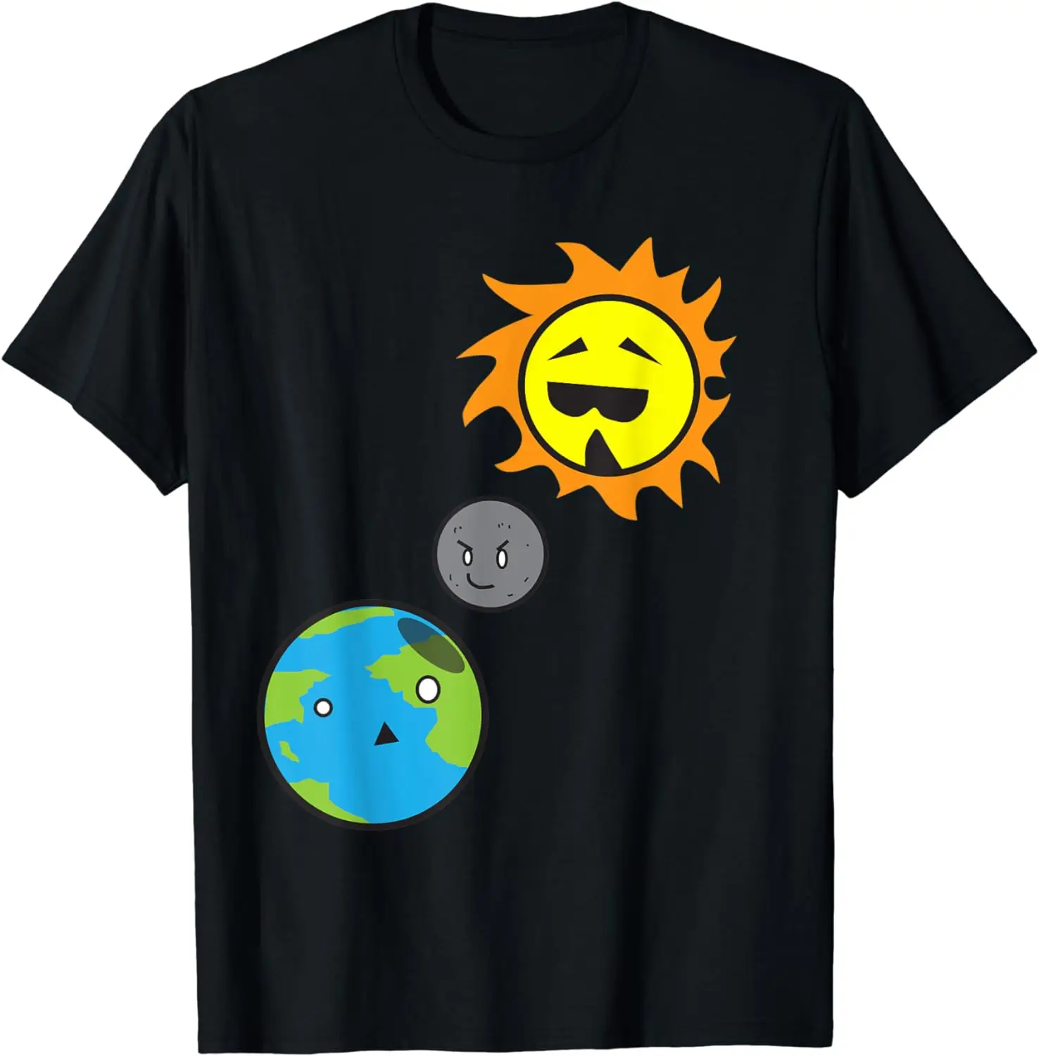 

Earth Moon Sun T Shirt - Solar Eclipse