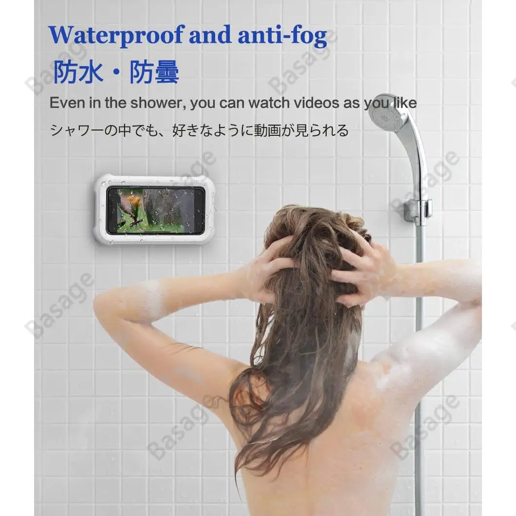 Support de téléphone de douche étanche avec Rotation de 480