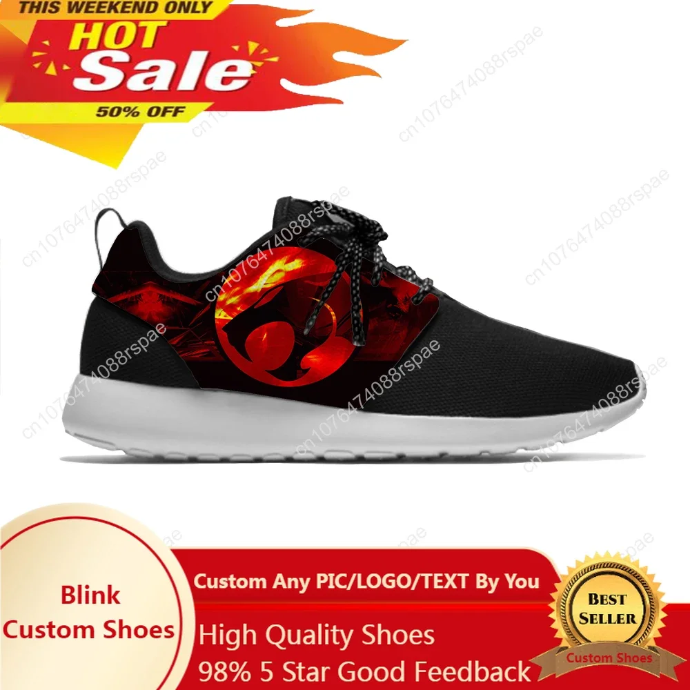 ThunderCats Anime Cartoon Fashion Personality Cool Sport Running Shoes Lightweight Breathable 3D Print Men Women Mesh Sneakers sport running shoes men women air mesh breathable walking women sneakers comfortable white fashion casual sneakers