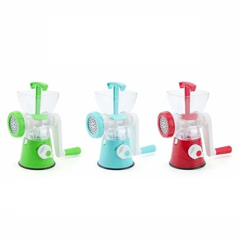 Manual Meat Mincer Food Processor Grinder Portable Blender Sausage Maker Stuffer for Beef Fish Pork Stainless Steel Meat Grinder