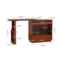 Îlot de Cuisine nordique Vintage, classique, beau, élégant, esthétique, îlot de Cuisine robuste, Meuble de Cuisine 2
