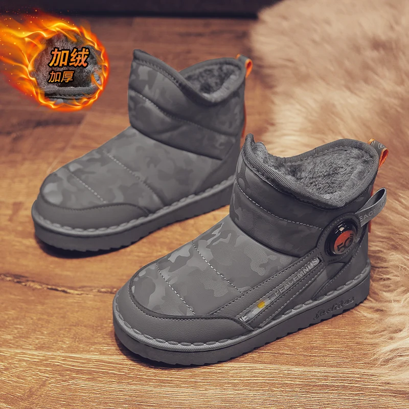 

Детские зимние ботинки, детские бархатные и утепленные теплые ботинки для девочек и мальчиков, модные Универсальные износостойкие противоскользящие хлопковые ботинки для детей, Лидер продаж