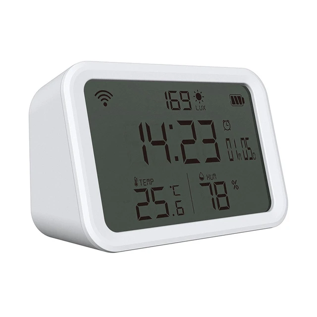 WiFi Thermometer Hygrometer Monitor: Digital Light Thermometer