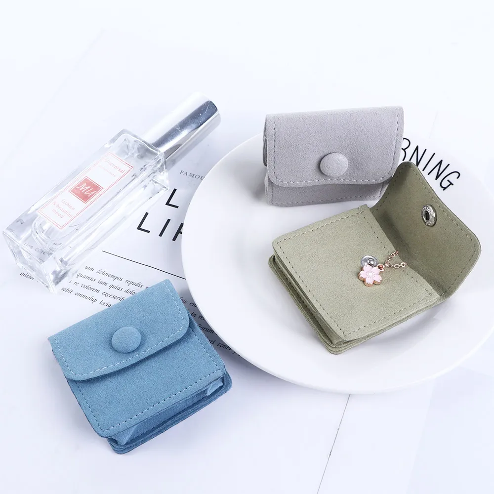 

Velvet Jewelry Bag Bracelets Purse Bag Earrings Snap Bag Thick Delicate Finger Necklaces Jewelry Storage Bag Jewelry Packaging
