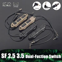 Tactical SF 2.5 3.5 Plug Pressure Switch Dual Function Button Remote Control For MLOK KEYMOD 20mm Surefire M300 M600 PEQ15 M952 1