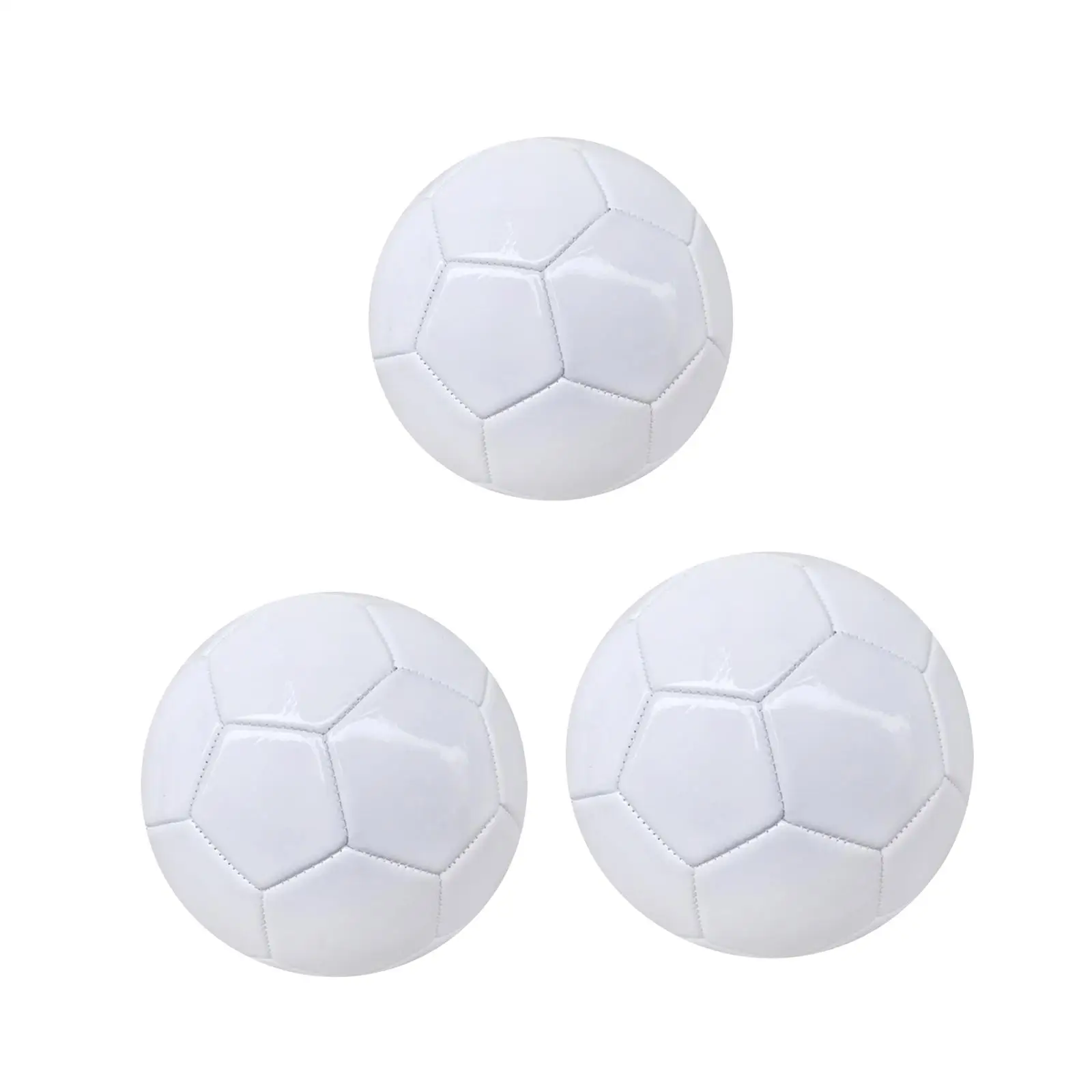 White Soccer Ball Premium Practice Game Playtime Official Match Ball for Kids