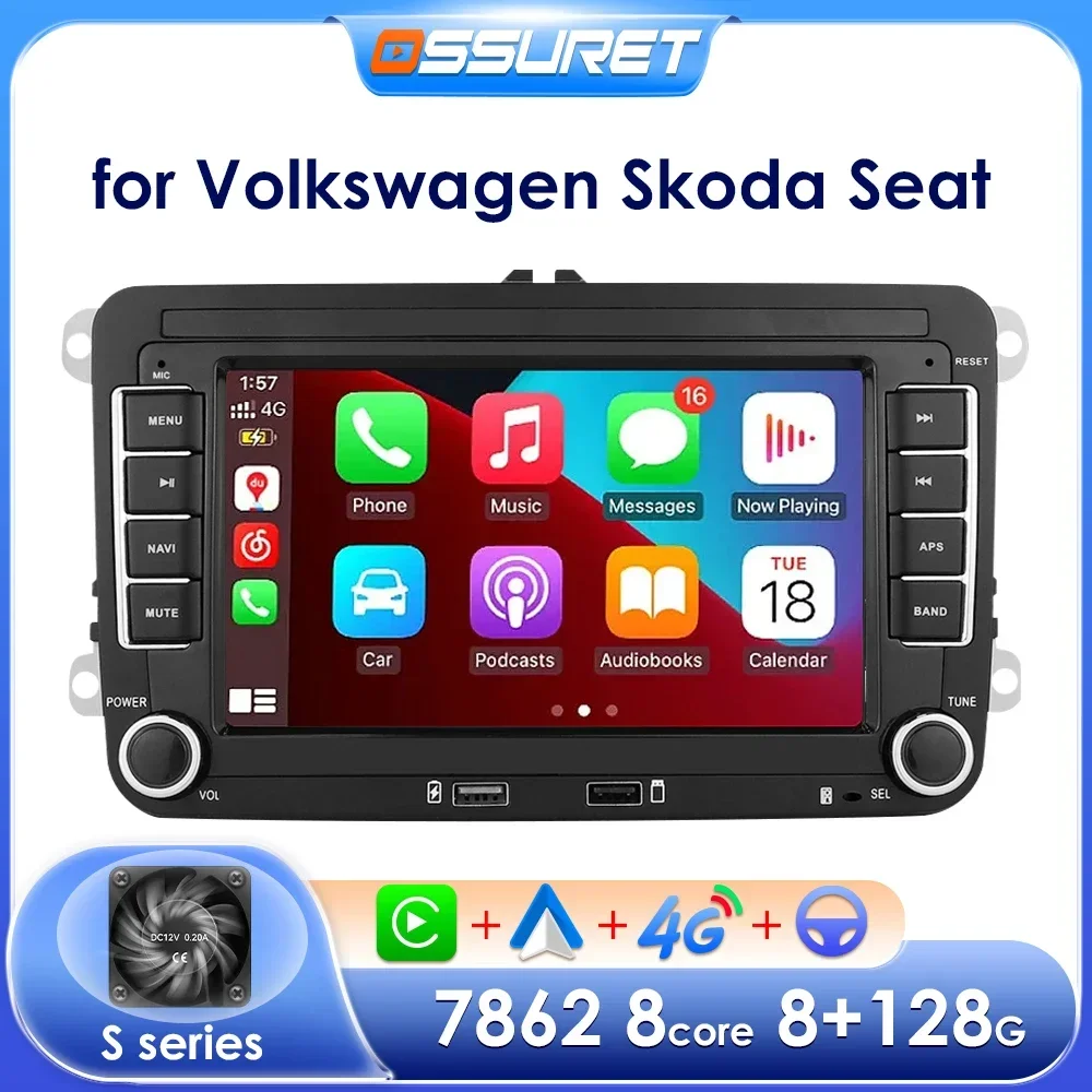 Pumpkin Android 13 Autoradio Volkswagen Tiguan Golf 5 RCD 310 mit