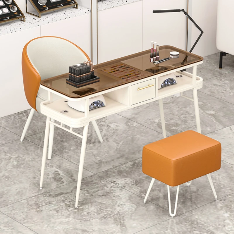 

Modern Simple Nail Tables Nordic Square Professionals Manicure Tables Portable Design Maniküre Tisch Nail Salon Furniture CM50ZJ