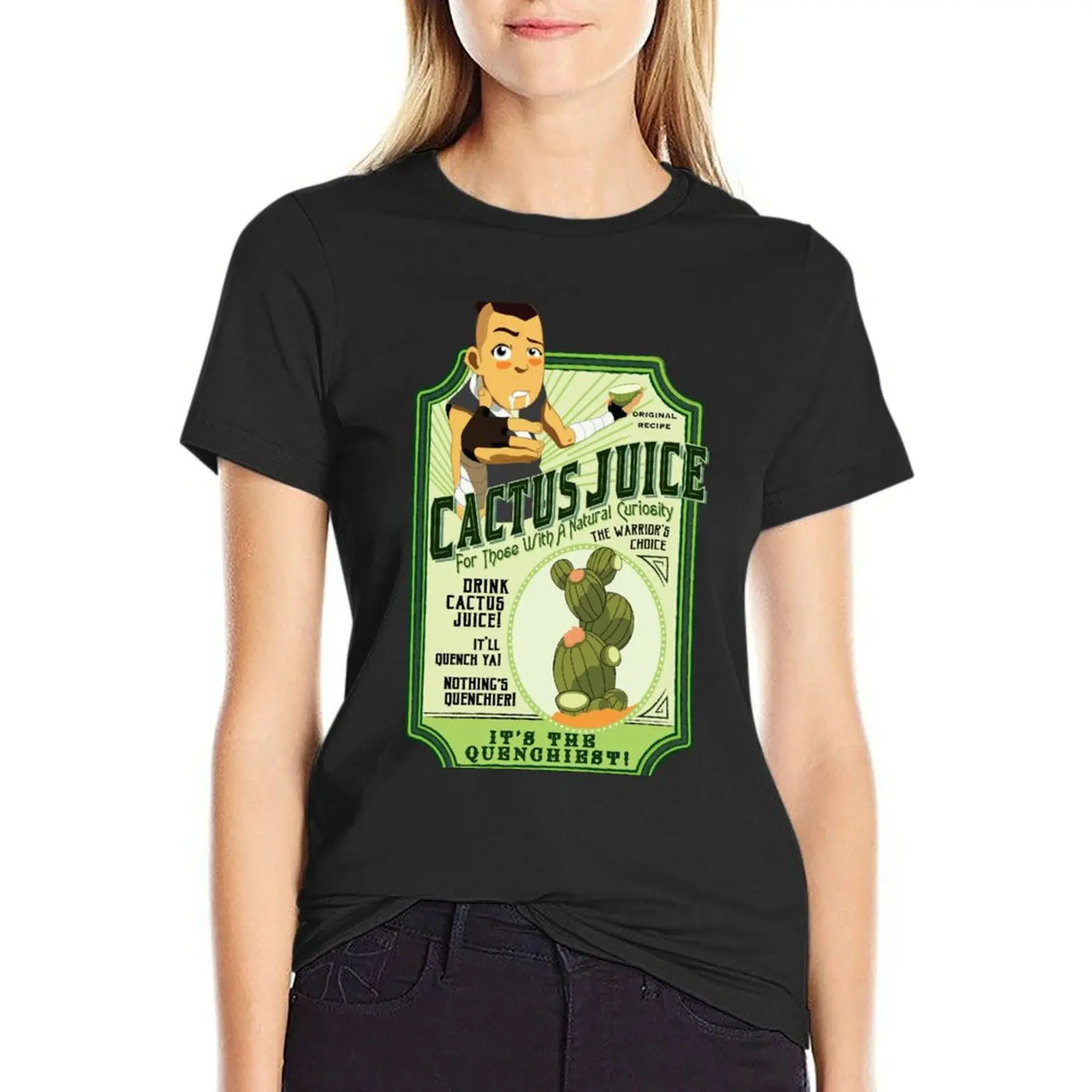 

Drink Cactus Juice T-Shirt Women t shirt Woman T-shirts