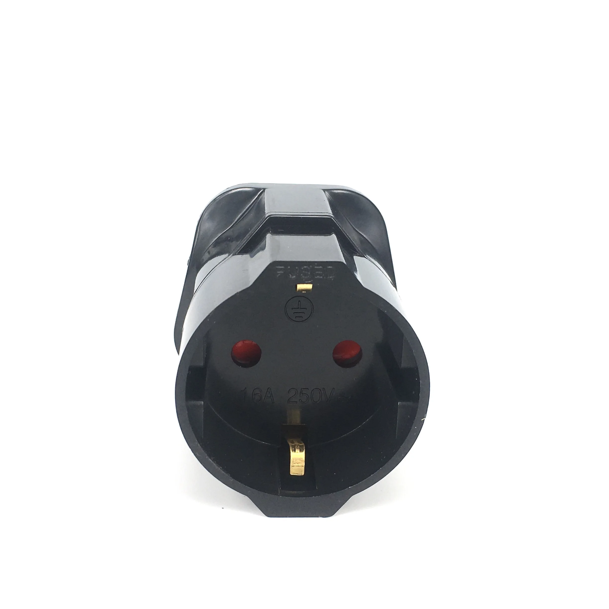 European 2 Pin to UK 3 Pin Plug Adaptor Euro EU Schuko Travel Mains Adapter plug adapter