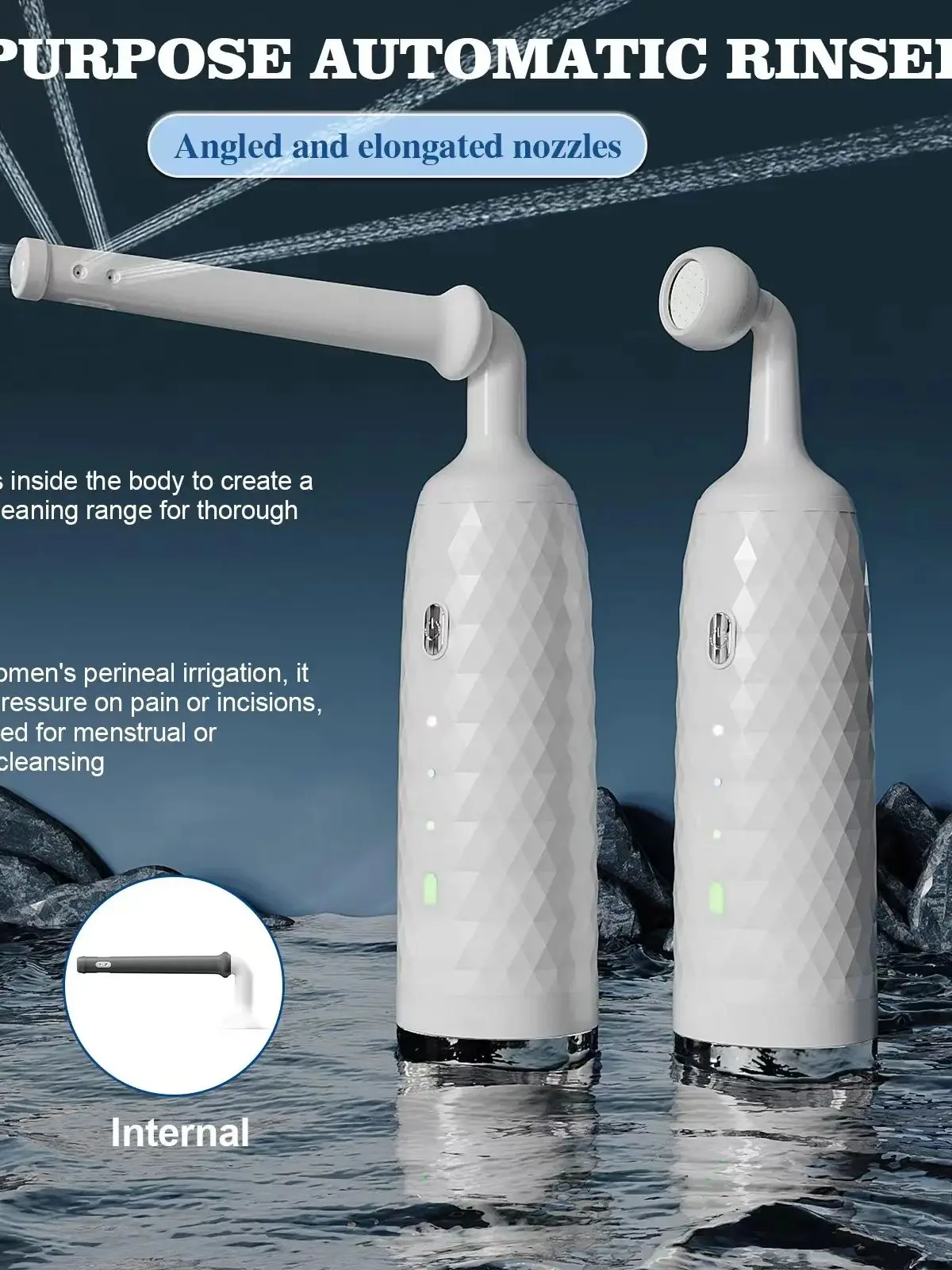 Portable electric wash basin for both men and women, suitable for both internal and external use, hemorrhoids gynecologi
