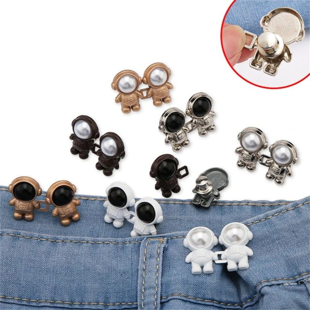 1pc Waistband Tightener Fixing Buckle, Suitable For Dress, Jeans, Skirt,  Fixing Brooch, Button And Waistband