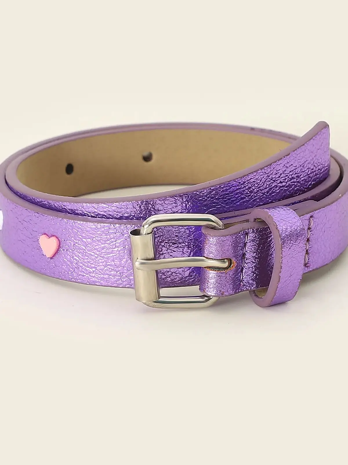 cute kids belt adjustable metal buckle purple kids belt children belt