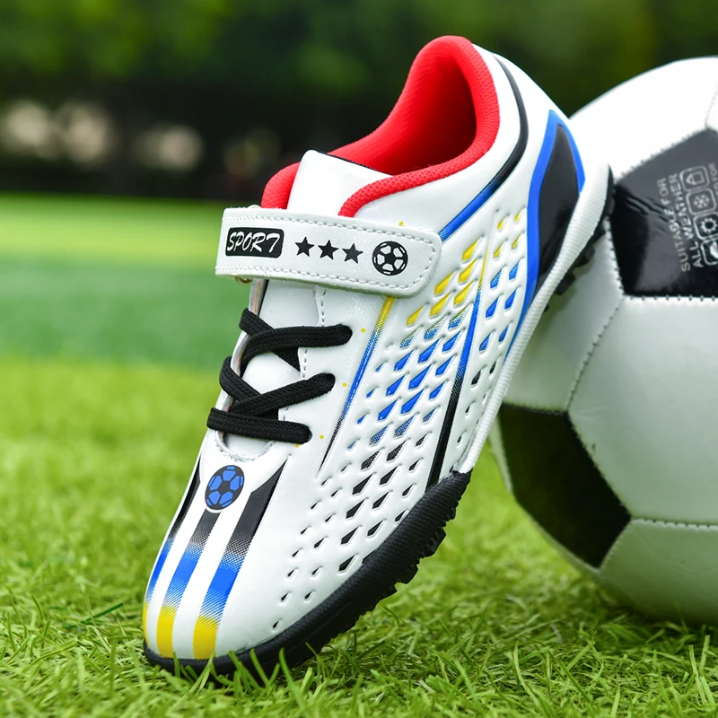 Football Shoes TF：TURF Kids Soccer Shoes Teenagers Children Soccer Cleats Junior Football Shoes Boys Girls Sneakers Sport Training