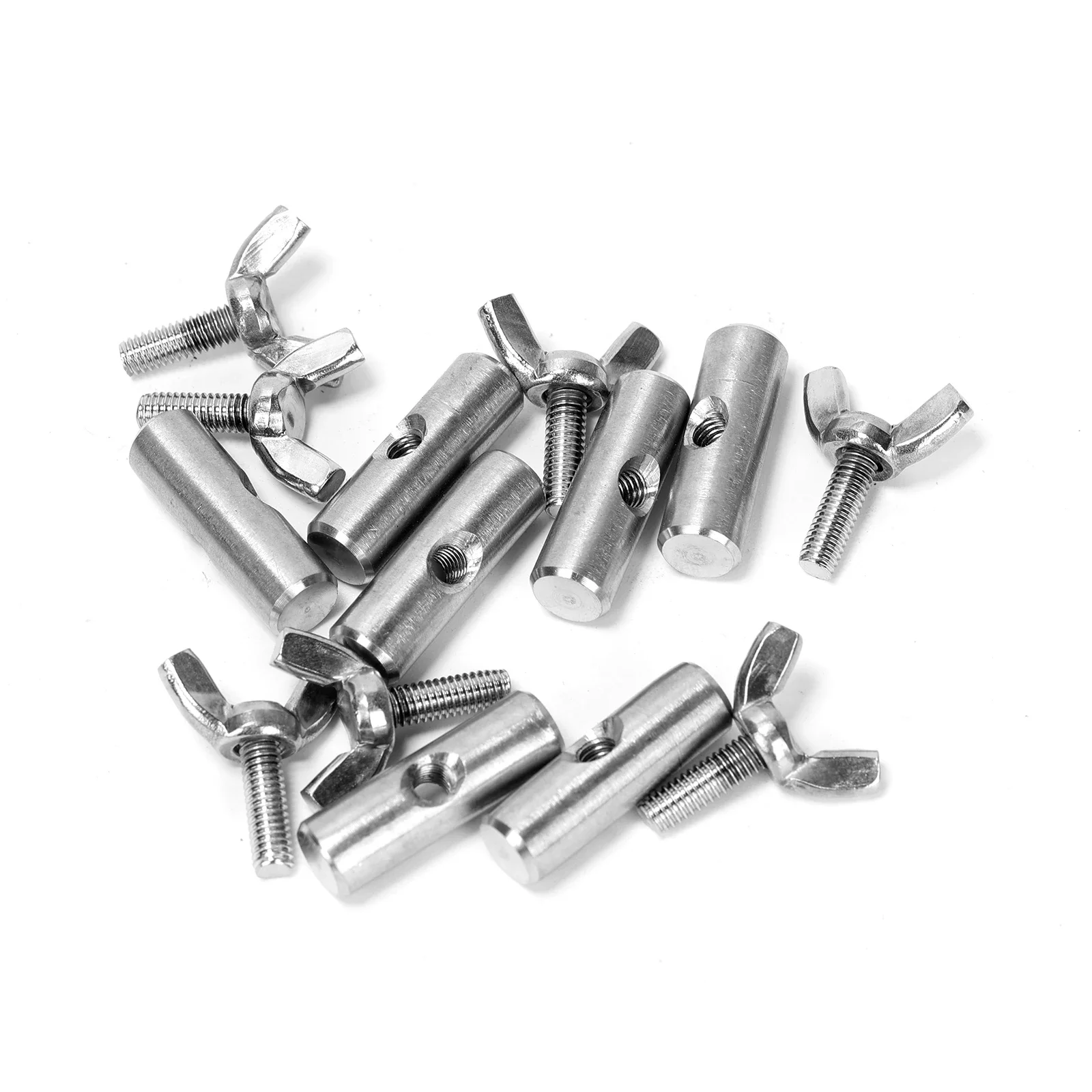 8Pcs Awning Track Stopper, 8mm Cylindrical Stainless Steel Awning Accessories for Car, RV, Yacht, Outdoor Track(8x25mm)