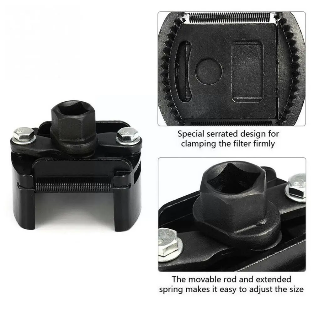Universal Adjustable Two-Jaws Oil Filter Wrench 60-80mm