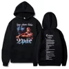 Tupac Hoodies 2pac Sweatshirts Rapper Printed Hoodie Streetwear Y2k Sweater Casual Loose Sweatshirt Autumn Fleece Pullover Hoody 6