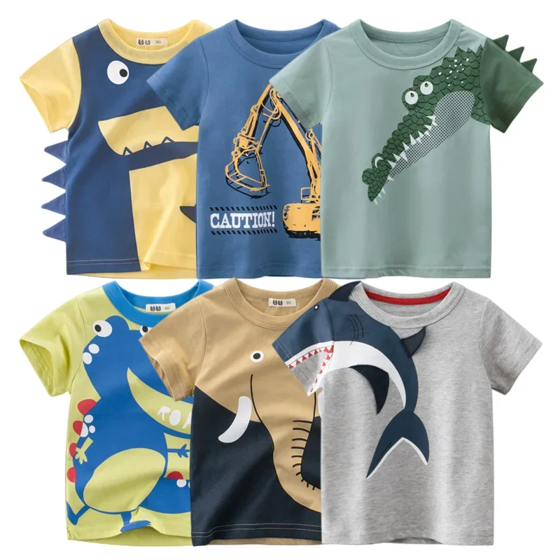 3D Cartoon Animal Kids T-Shirt 1