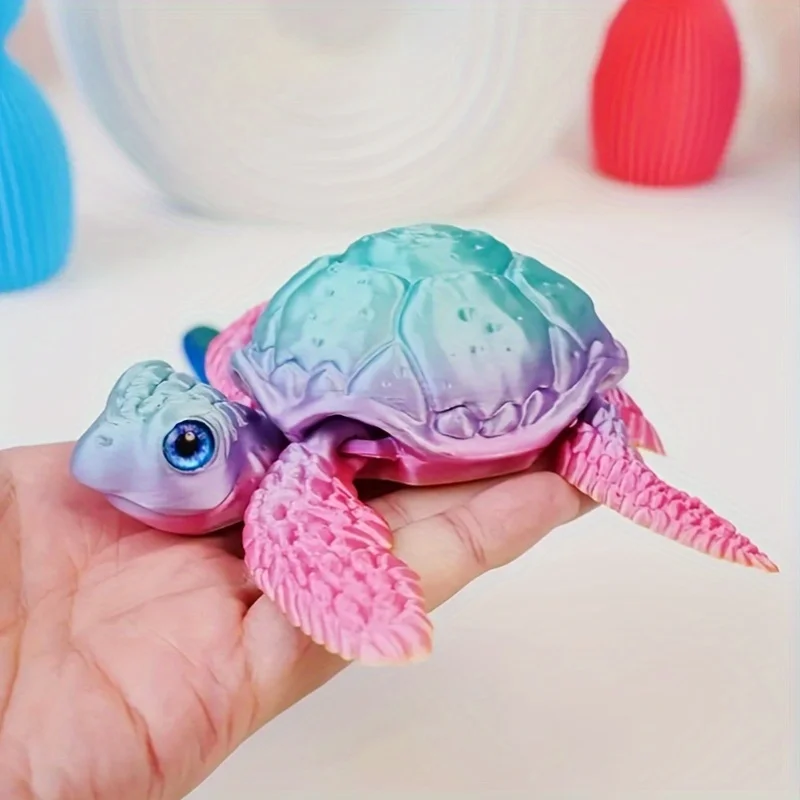 Elegant 3D Printed Turtle Ornament: Perfect for Home Decor and Festive Celebrations