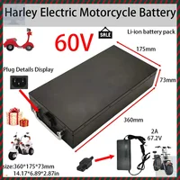 ❕ Batterie Li-ion pour moto électrique 60V, 20ah-60ah, 2000W, pour Scooter électrique Citycoco pliable à deux roues Harley, Charge gratuite 2